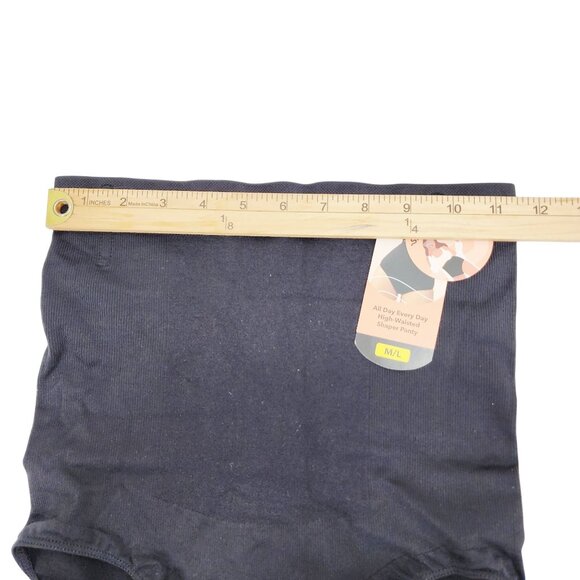 Shapermint Essentials High-Waisted Shaper Panty Size M/L Black Seamless Stretch - Picture 7 of 7